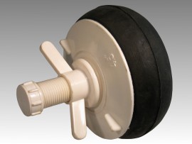 Пластиковая заглушка полая 4,5" 115 mm