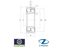 Подшипник 22208CKW33 ROLLWAY