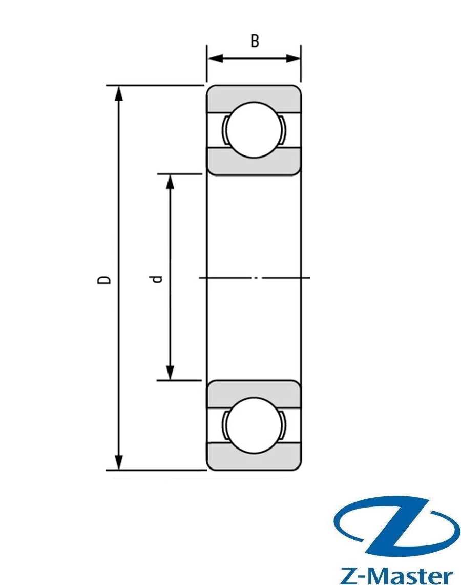Подшипник радиальный шариковый NSK 6202 (15×35×11) открытый
