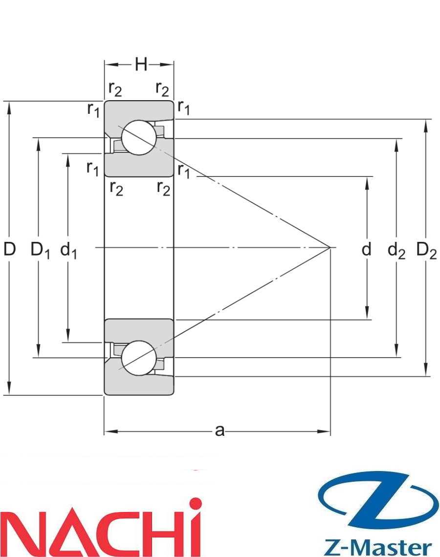 Подшипник Nachi 20TAB04U/GMFLP4