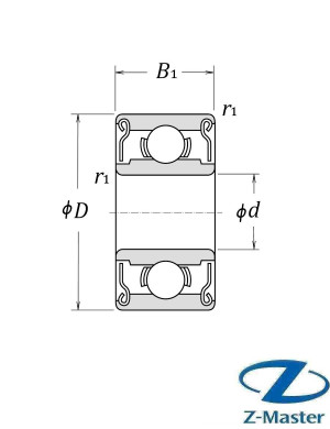 Подшипник шариковый миниатюрный MR85ZZ ZOV 5×8×2,5 (ZZ)