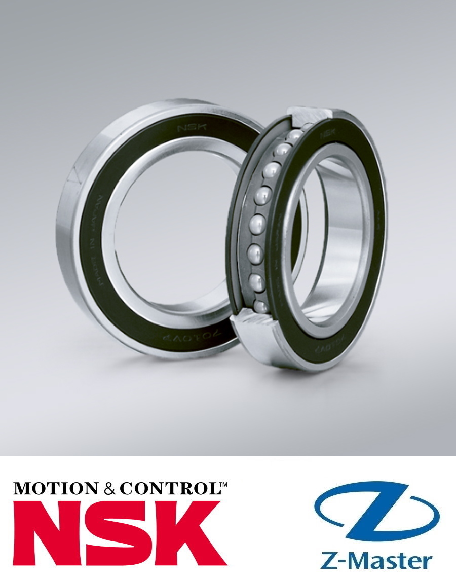 NSK 7907A5TRV1VSULP3 подшипник P3 с уплотнениями угол 25° (35×55×10)