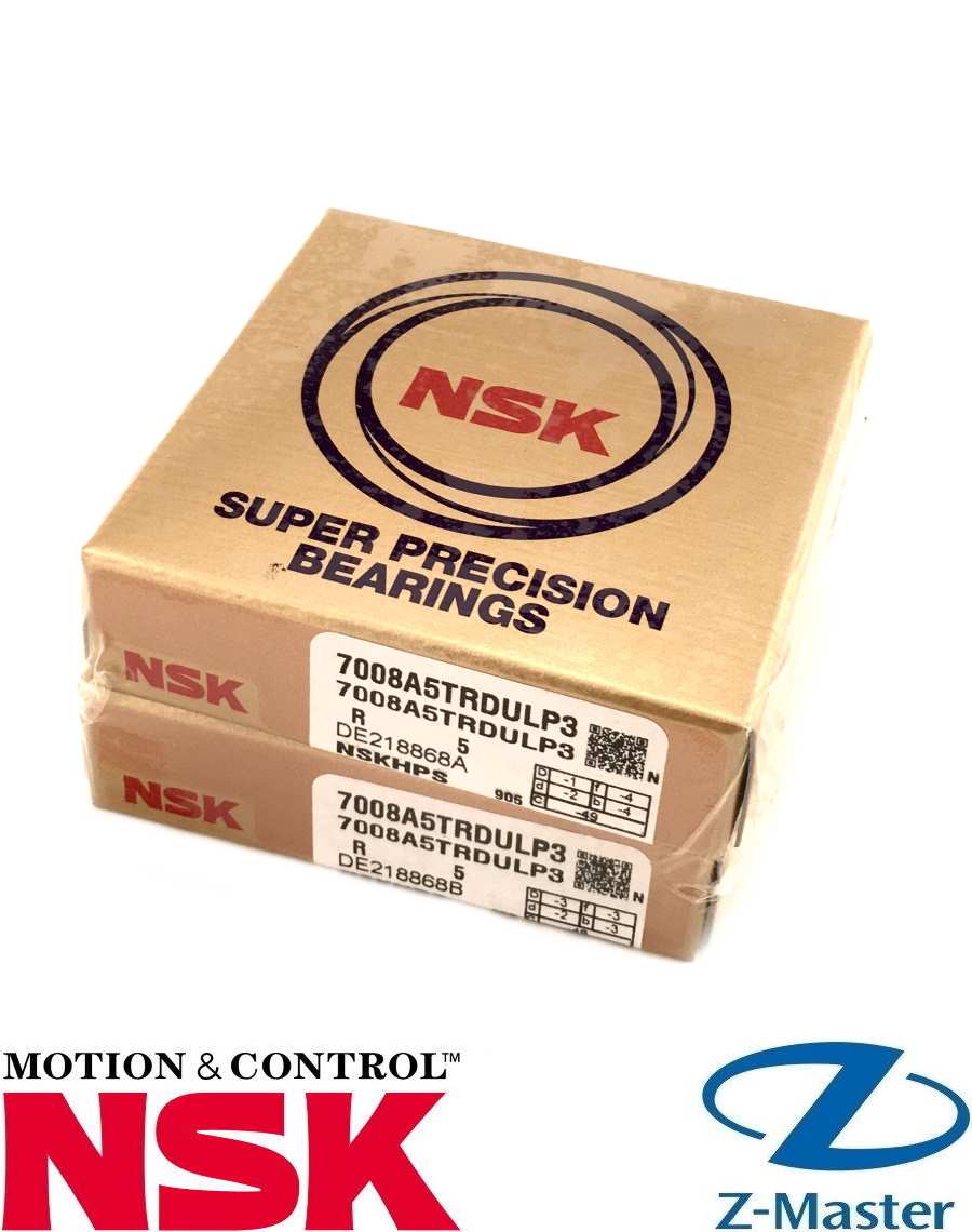 NSK 7008A5TRDULP3 комплект шпиндельных P3 (40×68×15)