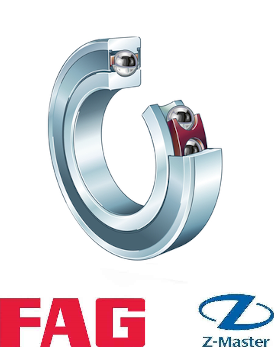 Шпиндельный подшипник с уплотнениями P4S FAG B71911-E-2RSD-T-P4S-UL (55×80×13), 25°, UL