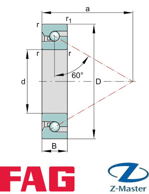 Подшипник FAG BSB50100-SU