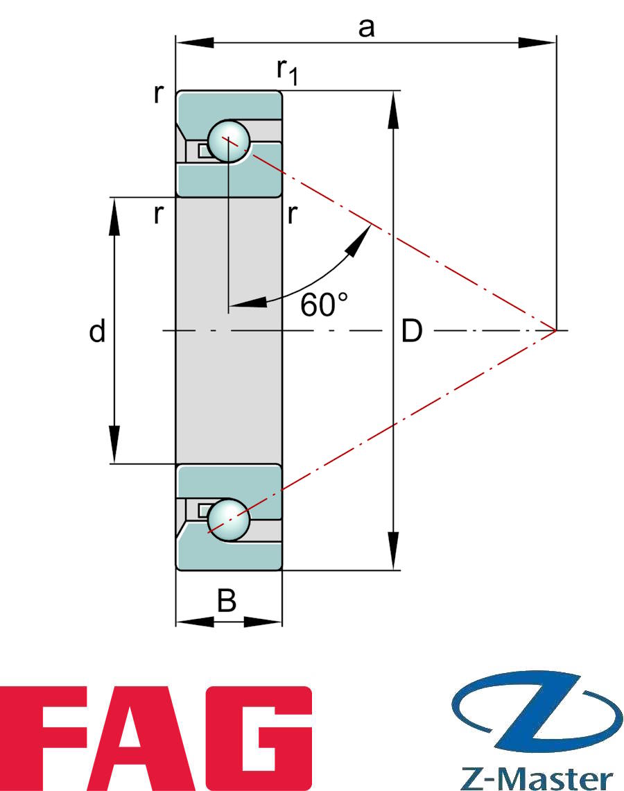 Подшипник FAG BSB50100-SU