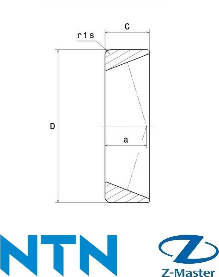Чашка (наружное кольцо) NTN 4T-LM603011 (603011) 77,788×15,08 для LM603049/LM603011