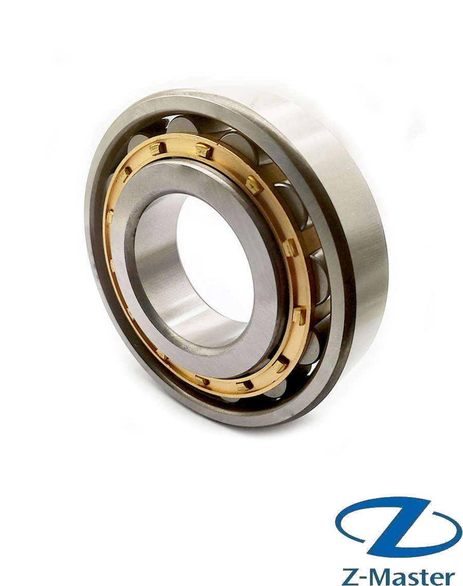 Цилиндрический роликоподшипник N317EM Rollway-bv (85×180×41), латунный сепаратор M