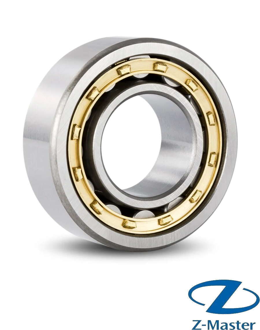 Цилиндрический роликоподшипник NJ306EM Rollway (30×72×19), латунный сепаратор M