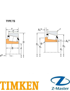 JM612910PK чашка (наружное кольцо) конического подшипника TIMKEN 115×23
