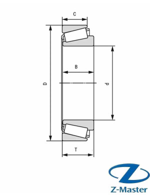 HR33210J конический роликовый подшипник NSK (50×90×32)