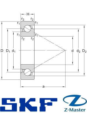 Подшипник SKF BSD4072CGA